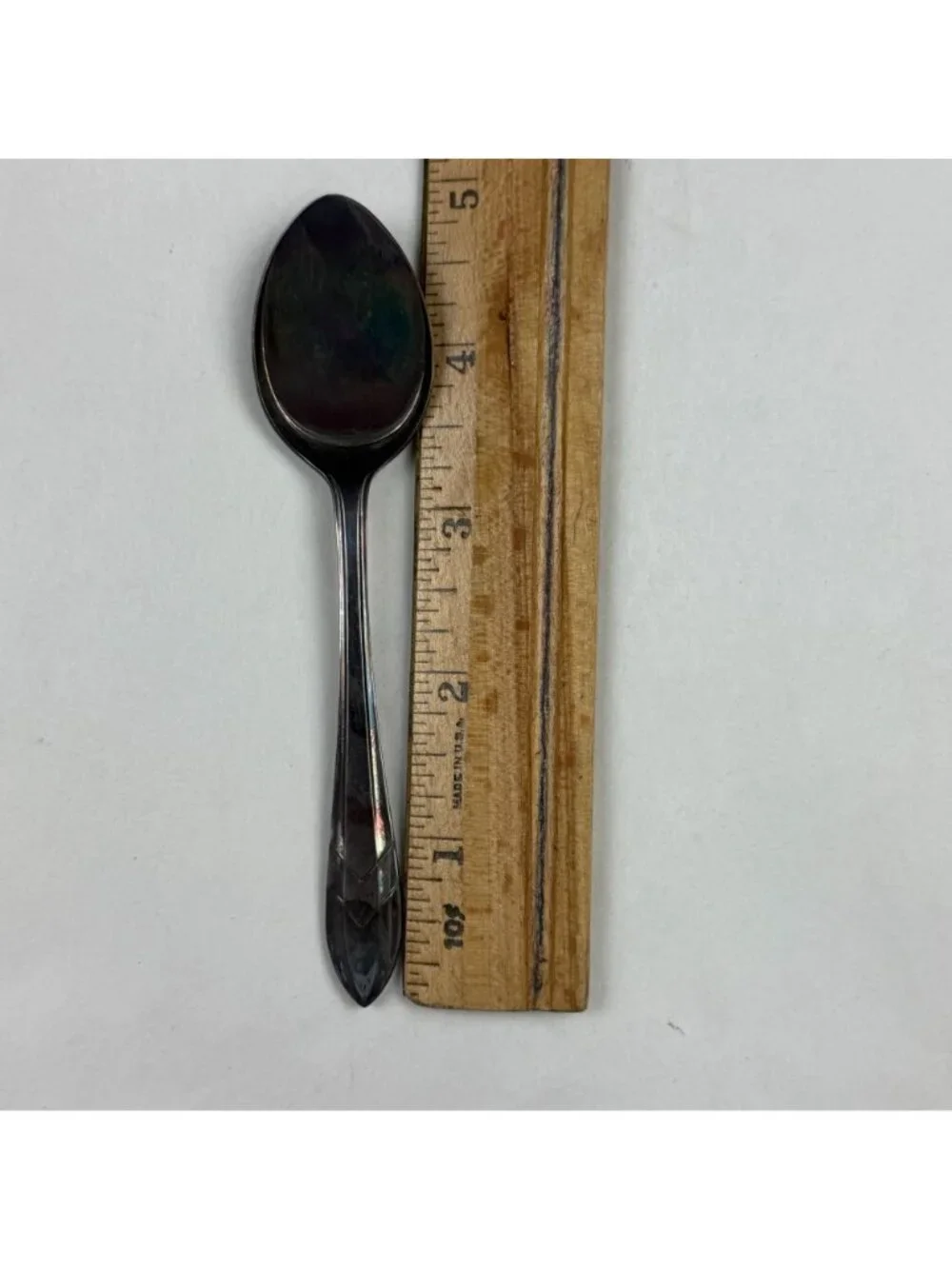 Vintage Sheffield Rivelin Silver Plate Ice Cream Spoon Set Of 6 In Original Box